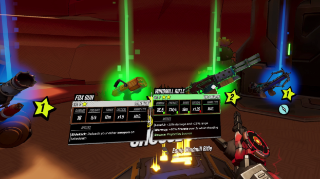 Roboquest VR gameplay