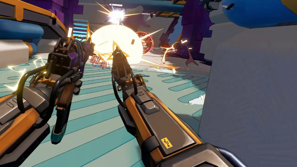 Roboquest VR gameplay